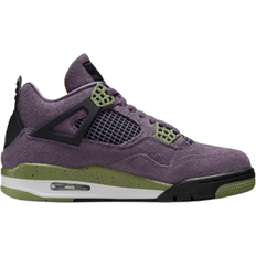 Purple and orange Nike Air Jordan 4 Retro W - Canyon Purple/Alligator/Black/Safety Orange