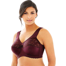 Full Figure Support Bra - Burgundy