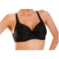 Camille Bras Camille Lace Underwire Non Padded Bra - Black
