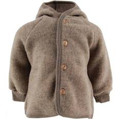 Hooded Fleece Jacket - Walnut Melange
