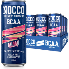 Nocco bcaa Nocco BCAA Miami Strawberry 330ml 24 st