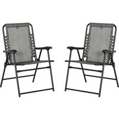 Foldable Patio Chairs OutSunny 5 PCs Outdoor Rattan Lounge Conversation Set Grey Garden Dining Chair