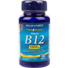 Vitaminer & Kosttillskott Holland & Barrett Timed Release Vitamin B12 1000mcg 100 tabletter