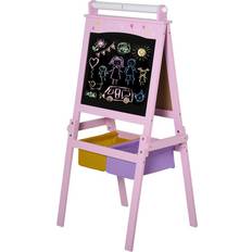 Toy Boards & Screens Homcom 3 in 1 Wooden Art Easel