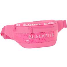 Blackfit8 Riñonera Glow Up Negra con Cremallera Ajustable PVC