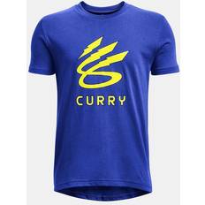 Yellow Tops Under Armour Curry Lightning Logo children's T-shirt, Yellow