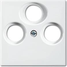 Klammern & Befestigungsmaterial Busch-Jaeger Cover TV, Radio, SAT socket Busch-balance SI Alpine white 1743-03-914