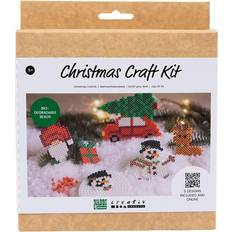 Nabbi NABBI BioBeads Kreativt Kit, Julebil, rensdyr, snemand, nisse og gave, 1 pk
