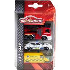 Majorette Biler Majorette SOS Metalbil 7,5 cm 3-pack