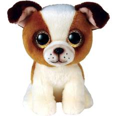 TY Hundar Mjukisdjur TY TY Beanie Boo's Hugo Brun/Vit Hund, Regular 15cm