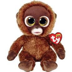 Mjukisdjur apa leksaker TY TY Beanie Boo's Chessie Brun Apa, Regular 15cm