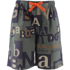 Grün Badehosen Dolce & Gabbana Armygrün Badeshorts Print Bademode