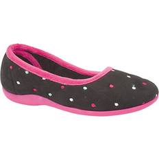 Donna - Turchese Pantofole Sleepers Isla Punteggiata Ballerina Pantofole - Memory Foam - Blu/Turchese