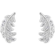 Jewellery Simply Sterling 925 Cubic Zirconia Cross Stud Earrings