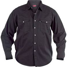 Men's western Duke Mens Kingsize Western Denim Shirt (2XL) (Stonewash)