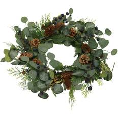 Hængende Julepynt Nordic Winter Wreath with Blueberries Green Julepynt