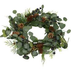 Nordic Winter Wreath with Blueberries Green Weihnachtsschmuck