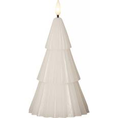 Star Trading Flame Grany White Vela LED 19cm