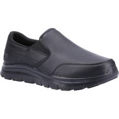 Skechers Bronwood Slip Resistant Slip-On Mens Work Shoes - Black
