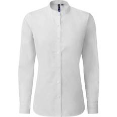 Premier Premier Womens/Ladies Banded Grandad Collar Formal Shirt (White)