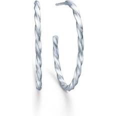 ID Fine Unicorn Mellem Hoops, Rhodium