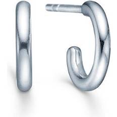 ID Fine Dash Hoops, Rhodium
