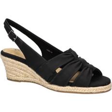 Pink Espadrilles Bella Vita Cheerful Women's Sandal Black/Linen