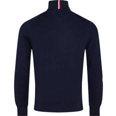 Tommy Hilfiger Flag Embroidery Roll-Neck Jumper - Black