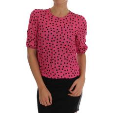 Dolce & Gabbana Polka Dotted Silk Women's Blouse