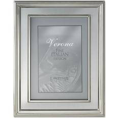 Lawrence Frames Lawrence Frames Silver Plated Metal Picture Frame Brushed Silver Inner Panel 4" x 6" Photo Frame