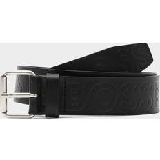 Orange Skärp BOSS Serge Debossed Logo Leather Belt