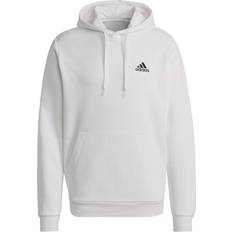 L Top Essentials Fleece Hoodie - White/Black