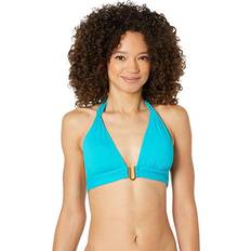 Turquoise - Women Bikini Tops La Blanca Island Goddess Shirred Bralette