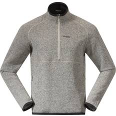 Knitted half zip Bergans Women's Kamphaug Knitted Half Zip Chalk Sand