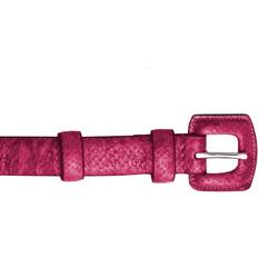 Pink - Women Belts Eastern Counties Leather Womens/Ladies Faux Snake Print Belt (12) (Fuchsia)