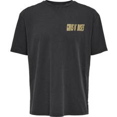 Only & Sons T-shirt För Män Avslappnad Passform - Svart