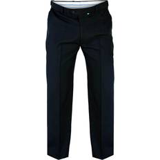 Duke Duke Mens Kingsize Max D555 Adjustable Waist Trousers (60L) (Black)