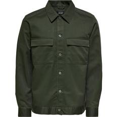 Onstoby Pocket Overshirt - Donkergroen