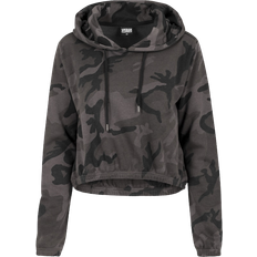 Camouflage Pulls Urban Classics Women's Cropped Hoody Hooded Sweatshirt