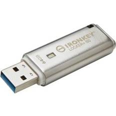 Tarjetas de Memoria & Memorias USB Kingston IronKey Locker+ 50 64GB