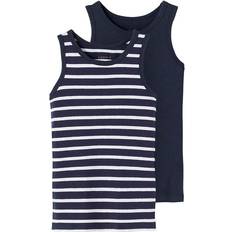 Ragazzo Canottiere Name It Tank Top 2-pack - Dark Sapphire (13208843)