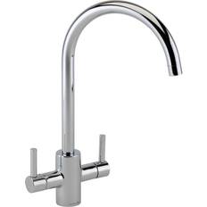 Brushed Taps Reginox Twin Lever (GENESIS CH) Brass