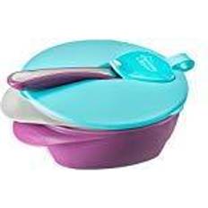 Violetti Lautaset ja Kulhot Tommee Tippee Easy Scoop 6 m ruokailusetti lapsille 4 kpl