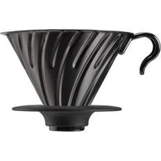 Rostfritt stål Filterhållare Hario V60 2 Cup Black