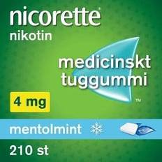 Nicorette 4mg tuggummi Nicorette Mentolmint 4mg 210 st Tuggummi