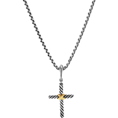 David Yurman Women Charms & Pendants David Yurman Petite X Cross Pendant - Silver/Gold