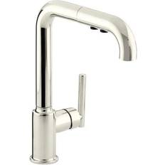 Nickel Kitchen Faucets Kohler Purist K-7505-SN Nickel