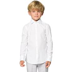 Overhemden Feestjurken OppoSuits Little Boy White Knight Dress Shirt