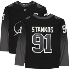 Game Jerseys Fanatics Steven Stamkos Tampa Bay Lightning Autographed Black Alternate Fanatics Breakaway Jersey 91. Sr