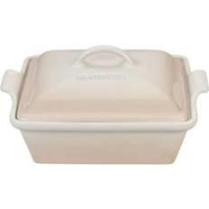 Le Creuset Handle Casseroles Le Creuset Meringue Covered Square with lid 2.37 L